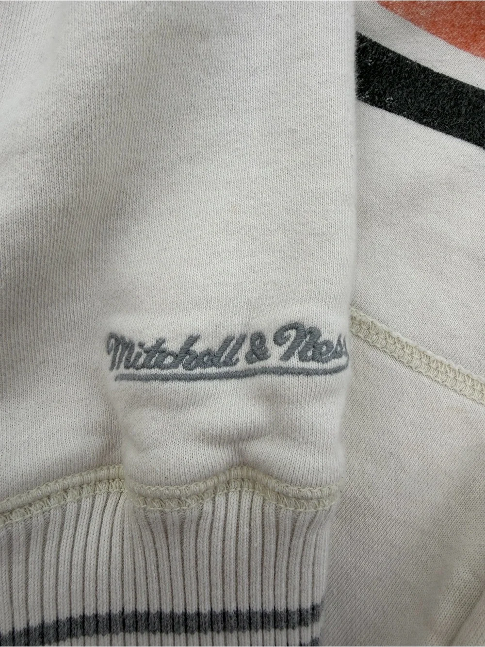 Mitchell & Ness San Francisco Giants Cream Zip Hoodie Jacket